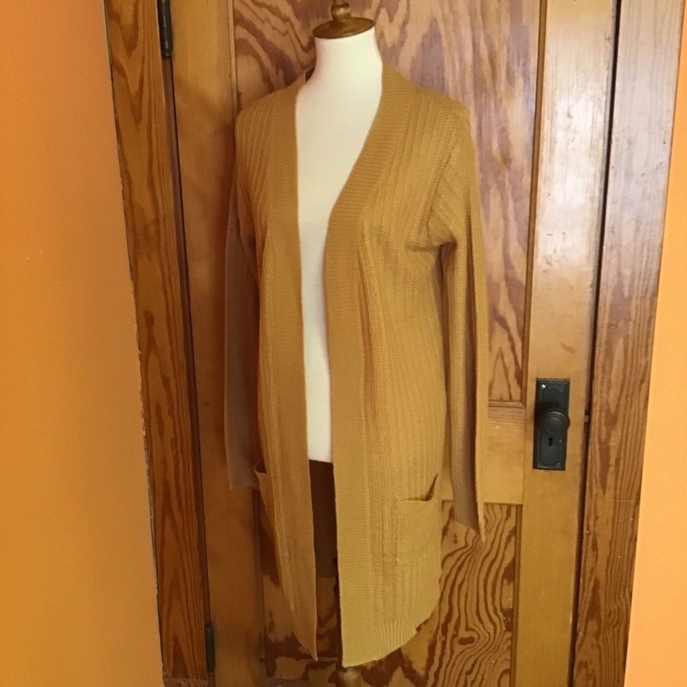 Ambiance apparel gold oversized sweater coat - Picture 5 of 8
